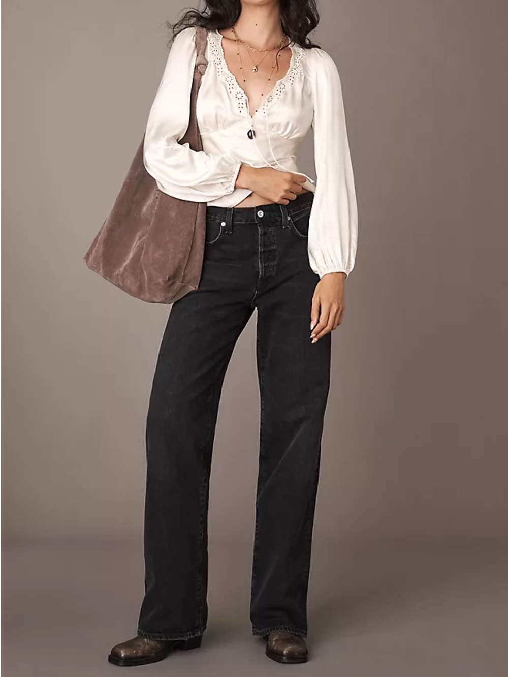 Citizens of Humanity Annina High-Rise Wide-Leg Jeans (Raine)